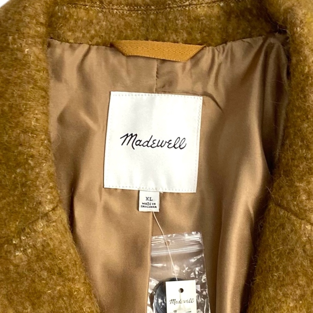 NWT Madewell Boucle Larsen Blazer Jacket Toffee Melange XL - Picture 3 of 15